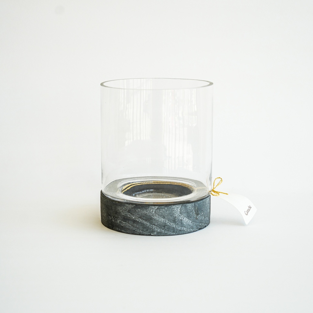 Cement candle holder L